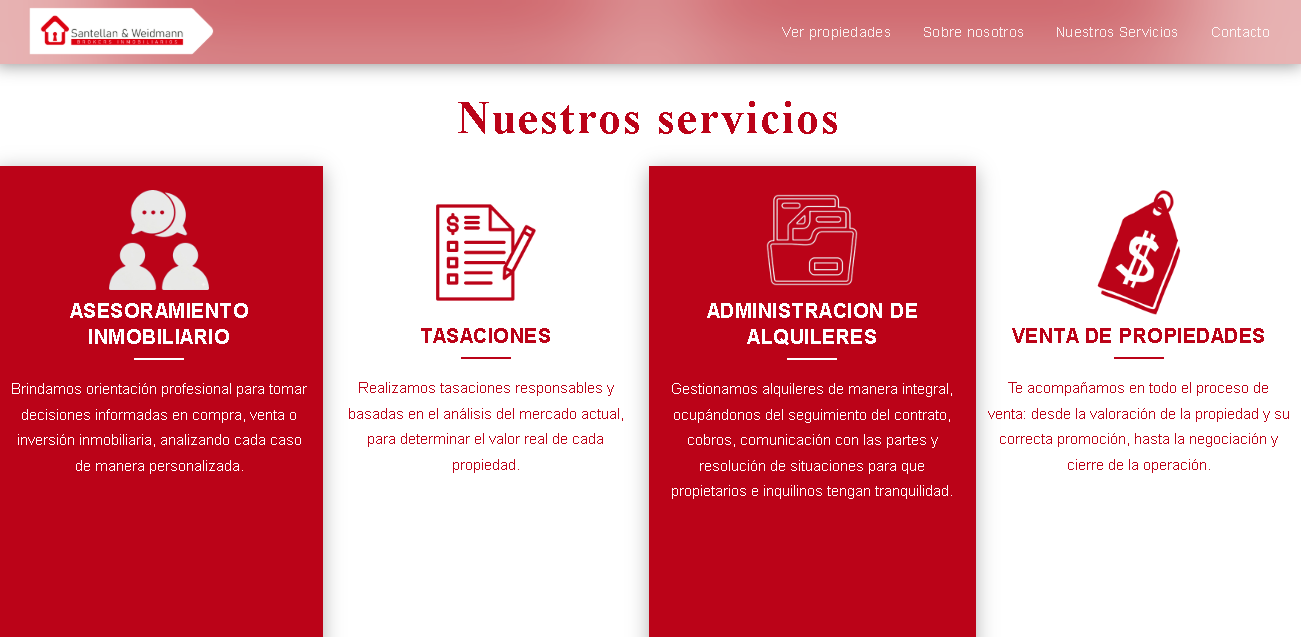 Pagina web de S&W Inmobiliaria | Punto Norte
